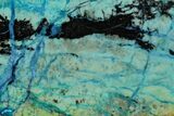Polished Blue River Chrysocolla Slice - Arizona #167557-1